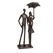 Abstract bronze figure lover sculpture for garden decoration